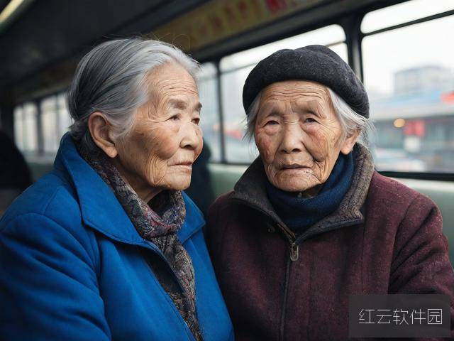 七十路车站的守望,两位祖母的岁月对望